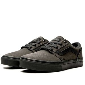 VANS CHAPMAN STRIPE WAXED GRADESCHOOL / BIG KIDS SNEAKERS (BLACK) YOUTH SIZE 4.5